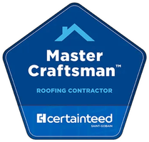 CertainTeed Master Craftsman roofing contractor badge